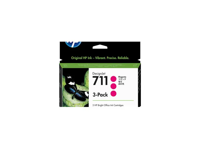 HP 711 - 3-pack - 29 ml - magenta - original - DesignJet - blekkpa...