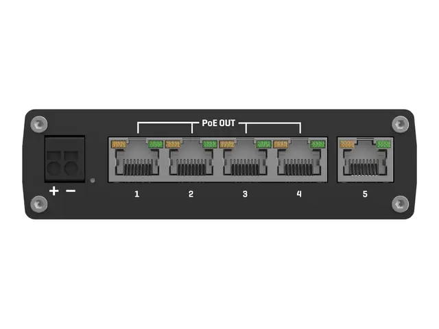 Teltonika TSW101 - Switch 5 x 10/100/1000 DIN-skinnemonterbar, veg...