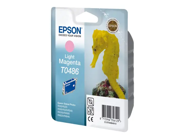 Epson T0486 - 13 ml - lys magenta - original - blister - blekkpatr...