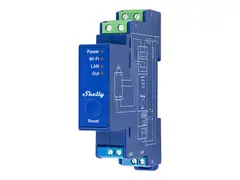 Shelly Pro Series Dimmer 0/1-10V PM - Smart dimmerbryter trådløs, kablet - 802.11b/g/n, Bluetooth 4.2 - 2412 - 2472 Mhz - Ethernet - grønn, blå