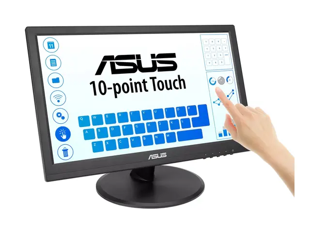 ASUS VT169HE - LED-skjerm 16" (15.6" synlig) berøringsskjerm 1920 ...