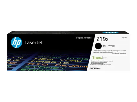 HP 219X - H&#248;y ytelse - svart - original - LaserJet tonerpatron (W2190X) - for Color LaserJet Pro MFP 3302fdn