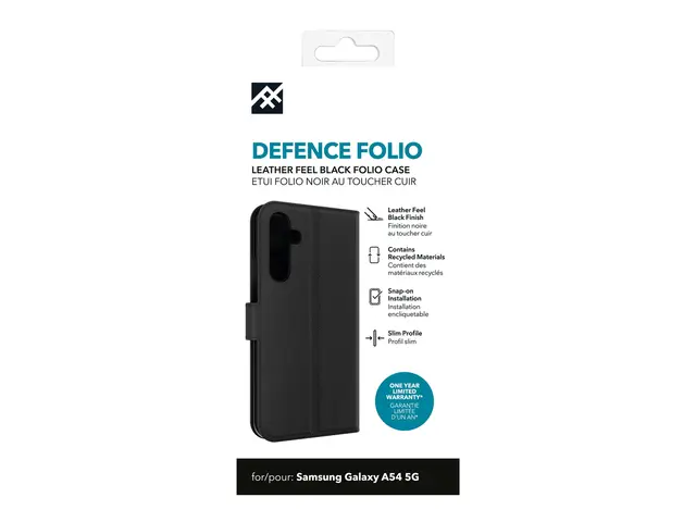 iFrogz Defence - Beskyttelsesboks lommebok for mobiltelefon lær sv...