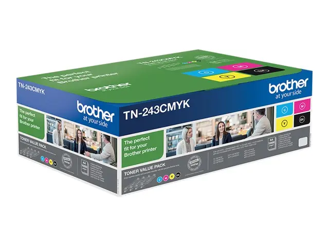 Brother TN243CMYK Value Pack - 4-pack svart, gul, cyan, magenta or...