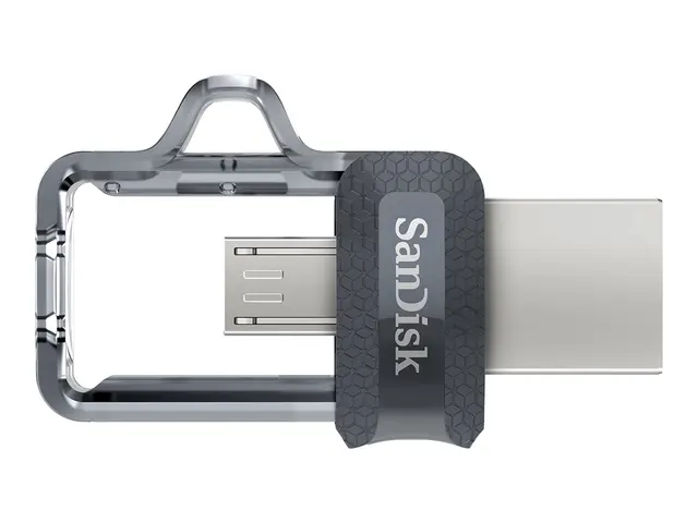 SanDisk Ultra Dual - USB-flashstasjon - 64 GB USB 3.0 / micro USB 
