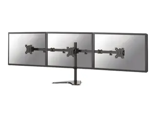 Neomounts FPMA-D550DD3 - Stativ full bevegelse - for 3 skjermer - svart - skjermst&#248;rrelse: 13&quot;-27&quot; - skrivebord