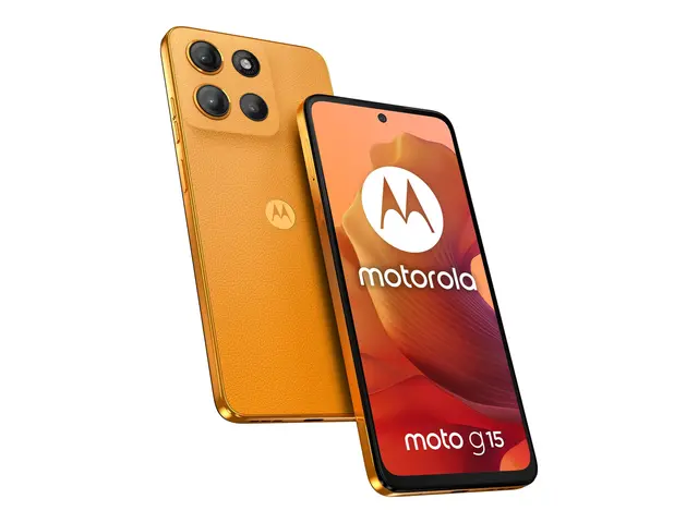 Motorola Moto G15 - Oransje soloppgang 128 GB