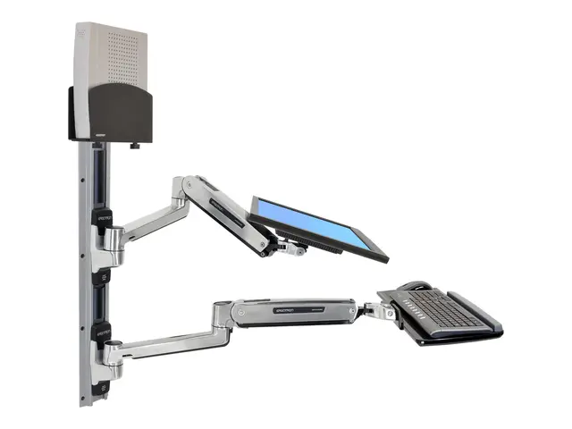 Ergotron LX Wall Mount System with Small CPU Holder - Monteringsse...
