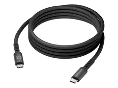 dbramante1928 re-charge it - USB-kabel - USB-C (hann) til USB-C (hann) 2 m - flettet, USB Power Delivery (240 W), 100 % resirkulert plast - svart