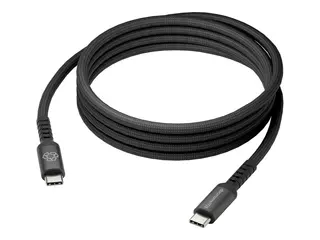 dbramante1928 re-charge it - USB-kabel - USB-C (hann) til USB-C (hann) 2 m - flettet, USB Power Delivery (240 W), 100 % resirkulert plast - svart