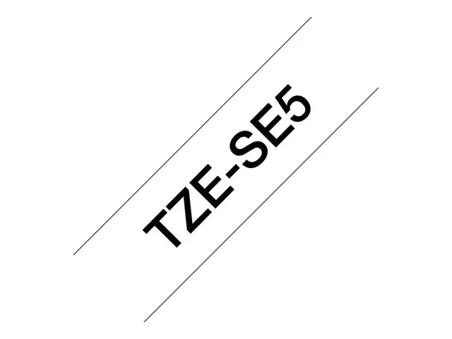 Brother TZe-SE5 - Svart på hvitt Rull (2,4 cm x 8 m) 1 kassett(er)...