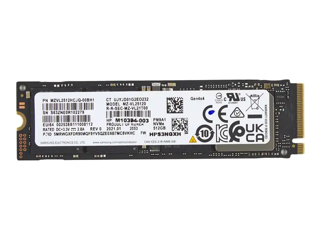 HP - SSD 512 GB intern M.2 2280 PCIe 4.0 x4 (NVMe) for EliteBook 6...