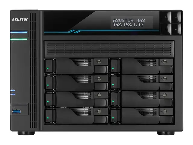 ASUSTOR Lockerstor 8 AS6508T - NAS-server brønner SATA 6Gb/s RAID ...