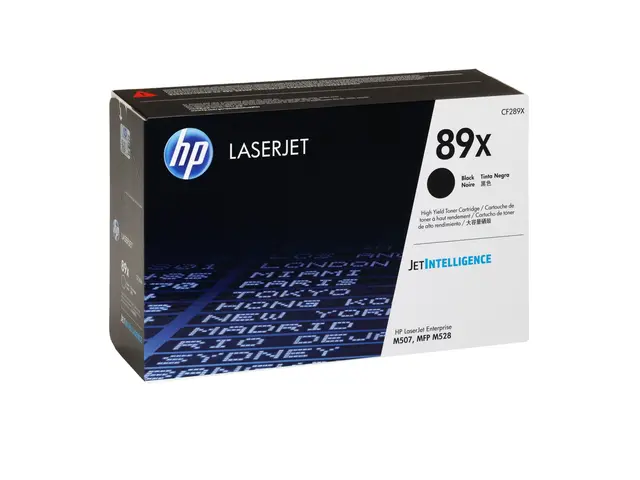 HP 89X - Høykapasitets svart original LaserJet tonerpatron (CF289X)