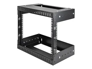 Startech 8U 19" Wall Mount Network Rack, Adjustable Depth 12-20" 2 Post Open Frame Server Room Rack for AV/Data/ IT Communication/Computer Equipment/Switch with Cage Nuts &amp; Screws 8U Adjustable Rack (RK812WALLOA) - rack - 8U