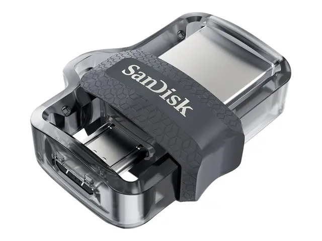 SanDisk Ultra Dual M3.0 - USB-flashstasjon - 256 GB - USB 3.0 / mi...