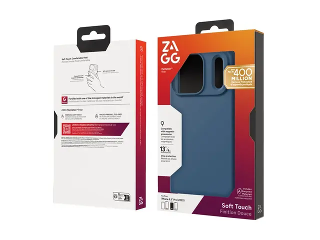 ZAGG Manhattan Snap - Baksidedeksel for mobiltelefon MagSafe-samsv...