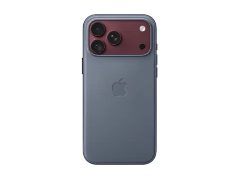 Apple - Beskyttende deksel for mobiltelefon MagSafe-samsvar - TechWoven - blå chambray - for iPhone 18 Pro Max