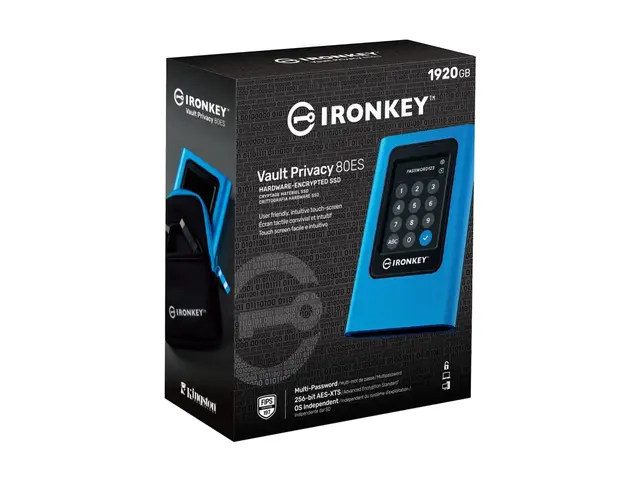 Kingston IronKey Vault Privacy 80 - SSD kryptert 1920 GB ekstern (...