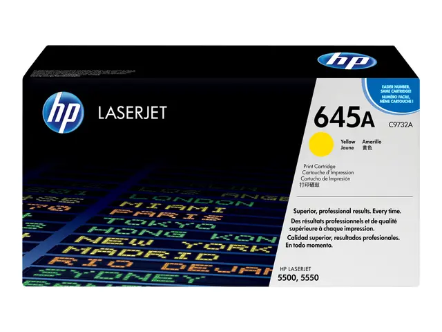 HP 645A - Gul original LaserJet tonerpatron (C9732A) for Color 550...