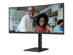 AOC CU34E4CV - LED-skjerm - kurvet - USB 34&quot; - 3440 x 1440 UWQHD @ 120 Hz - VA - 3500:1 - HDR10 - 4 ms - 2xHDMI, DisplayPort, USB-C - h&#248;yttalere - svart