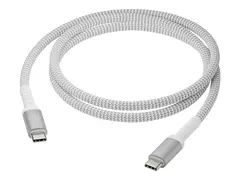 dbramante1928 re-charge - USB-kabel 24 pin USB-C (hann) til 24 pin USB-C (hann) - 1.2 m - 100 W-str&#248;mforsyningsgjennomgang, flettet kabel, 100 % resirkulert plast