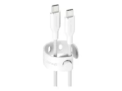 empower - USB-kabel - USB-C (hann) til USB-C (hann) USB 2.0 - 20 V - 3 A - 2 m - Hurtiglading opptil 60W - sølvhvit