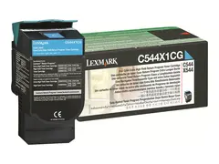 Lexmark - Ekstra h&#248;y ytelse - cyan - original tonerpatron LCCP, LRP - for Lexmark C544, C546, X544, X546, X548