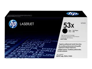 HP 53X - Høy ytelse - svart - original - LaserJet tonerpatron (Q7553X) - for LaserJet M2727nf MFP, M2727nfs MFP, P2014, P2014n, P2015, P2015d, P2015dn, P2015n, P2015x