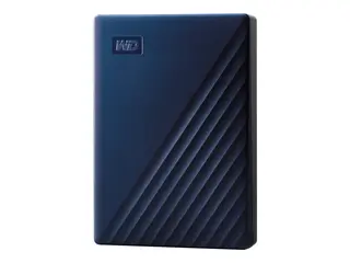 WD My Passport for Mac WDBA2F0050BBL - Harddisk kryptert - 5 TB - ekstern (bærbar) - USB 3.2 Gen 1 - 256-bit AES - midnattsblå