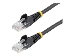 StarTech.com 5m Black Cat5e / Cat 5 Snagless Patch Cable 5 m Koblingskabel - RJ-45 (hann) til RJ-45 (hann) - 5 m - UTP - CAT 5e - uten hindringer - svart