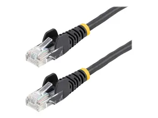 Startech 5m Black Cat5e / Cat 5 Snagless Patch Cable 5 m Koblingskabel - RJ-45 (hann) til RJ-45 (hann) - 5 m - UTP - CAT 5e - uten hindringer - svart