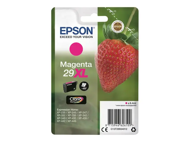 Epson 29XL - 6.4 ml - XL - magenta - original - blister - blekkpat...