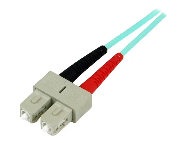 Startech 1m Fiber Optic Cable - 10 Gb Aqua Multimode Duplex 50/125...