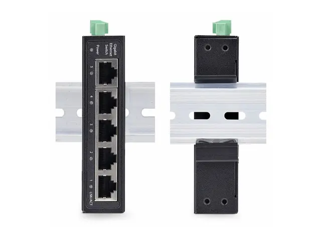 StarTech.com 5-Port Unmanaged Industrial Ethernet Switch - IP30 TA...