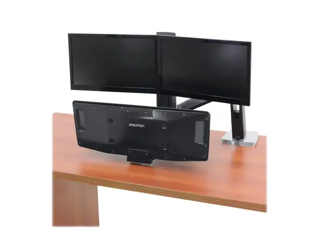 Ergotron WorkFit-A Dual Workstation With Suspended Keyboard - Ståe...