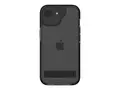 Zagg Santa Cruz - Baksidedeksel for mobiltelefon stativ - grafen - svart, gjennomsiktig - for Apple iPhone 13, 14, 15, 16e