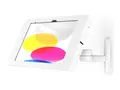 Compulocks Apex - Monteringssett (hus, svingarm) for nettbrett - låsbar - metallramme - hvit - veggmonterbar, skranketopp, flat overflatemonterbar - for Apple 10.9-inch iPad (10. generasjon); iPad (A16)