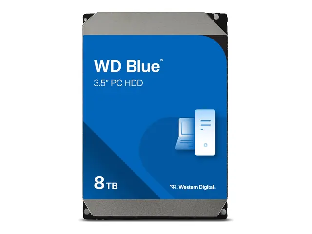 WD Blue WD80EAAZ - Harddisk 8 TB intern 3.5" SATA 6Gb/s 5640 rpm b...