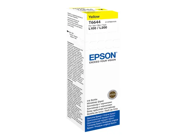 Epson T6644 - 70 ml - gul - original - blekkrefill - for EcoTank E...