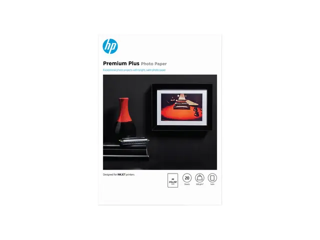 HP Premium Plus Photo Paper - Halvblank A4 (210 x 297 mm) 300 g/m²...