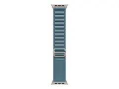 Apple - Sl&#248;yfe for smart armb&#229;ndsur 49 mm, naturlig titanfinish - Medium st&#248;rrelse - lys bl&#229; - for Watch Herm&#232;s Series 9, SE 3, Series 10, Series 11, Series 8, Series 9, Ultra 2, Ultra 3