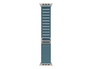 Apple - Sløyfe for smart armbåndsur - 49 mm, naturlig titanfinish Liten størrelse - lys blå - for Watch Hermès Series 9, SE 3, Series 10, Series 11, Series 8, Series 9, Ultra 2, Ultra 3