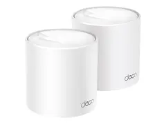 TP-Link Deco X50 - Wi-Fi-system - (2 rutere) maske 1GbE - Wi-Fi 6 - Dobbeltb&#229;nd