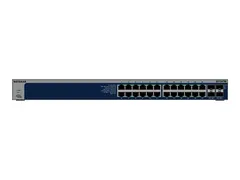 NETGEAR S3600 Series XS724TM - Switch 2+/L3 Lite - smart - 24 x 10/25 Gigabit Ethernet + 4 x 1 Gigabit / 10 Gigabit SFP+ - stasjonær, rackmonterbar