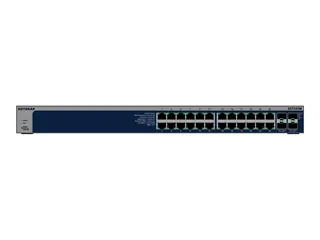 NETGEAR S3600 Series XS724TM - Switch - 2+/L3 Lite smart - 24 x 10/25 Gigabit Ethernet + 4 x 1 Gigabit / 10 Gigabit SFP+ - stasjonær, rackmonterbar