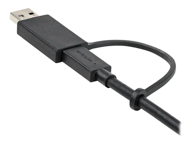 StarTech.com 3ft (1m) USB C Cable w/ USB-A Adapter Dongle, Hybrid ...