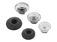 Poly - &#216;retipssett for Bluetooth-hodetelefoner medium - svart (en pakke 3) - for Poly Voyager Legend