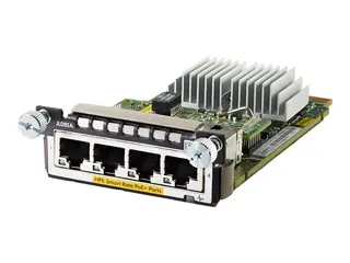 HPE Aruba 3810M/2930M Smart Rate Module - Utvidelsesmodul 1/2.5/5/10GBase-T (PoE+) x 4 - for HPE Aruba 2930M 24, 2930M 48, 3810, 3810M 16, 3810M 24, 3810M 40, 3810M 48