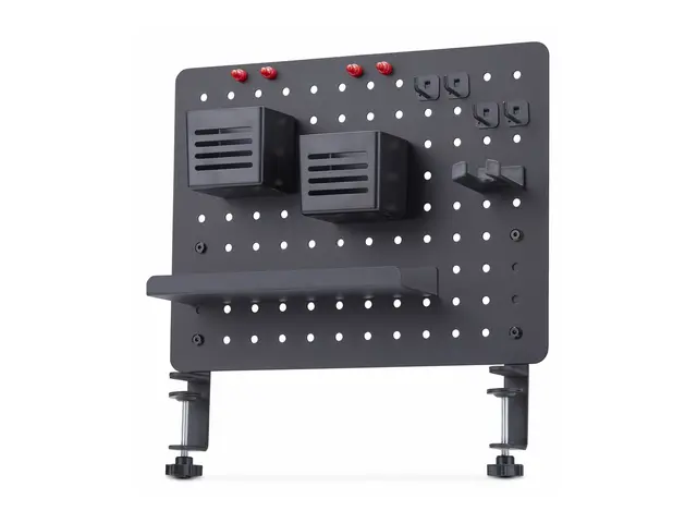 StarTech.com Clamp-On Pegboard with Accessories, 16.5 x 12.5in (42...